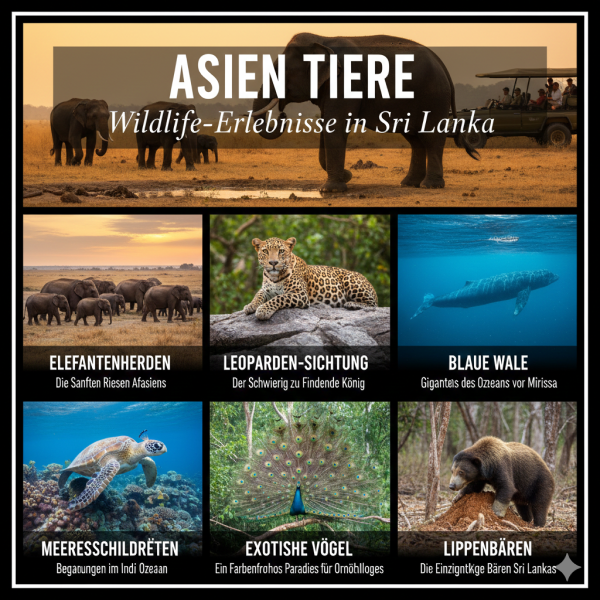 Asien Tiere: Wildlife-Erlebnisse in Sri Lanka