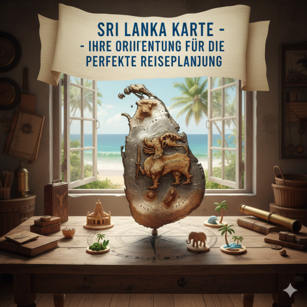 Sri Lanka Karte - Ihre Orientierung für die perfekte Reiseplanung