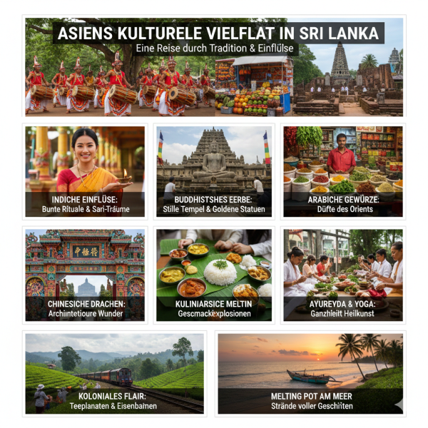Die kulturelle Vielfalt Asiens in Sri Lanka